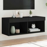 TV ormarići s LED svjetlima 2 kom crni 80x30x30 cm | shoptok.hr