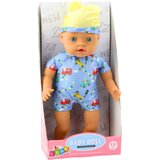  Lutka beba za igru u plavoj odjeći sa kapicom 31cm - žuto/plava | shoptok.hr
