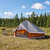 Tipi šator s krovom Siva i narančasta 800 x 800 x 430 cm | shoptok.hr