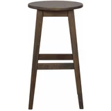Rowico Temno rjavi barski stoli iz masivnega hrasta (višina sedeža 65 cm) v kompletu 2 ks Austin –