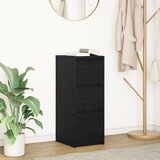 vidaXL Komoda crni hrast 29,5x34x76 cm konstruirano drvo Cijene