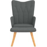  Stolica za opuštanje s osloncem za noge tamnosiva od tkanine | shoptok.hr