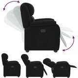 vidaXL Naslonjač od tkanine crni | shoptok.hr
