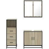  3-dijelni set kupaonskog namještaja boja hrasta sonome drveni | shoptok.hr