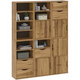  Bočni ormarići 6 kom ODDA 40x24x79 cm puno drvo bor | shoptok.hr