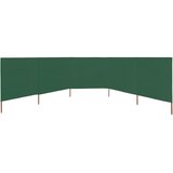  Vjetrobran s 5 panela od tkanine 600 x 160 cm zeleni | Eponuda.com