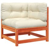 8-dijelni set vrtnih sofa s jastucima voštano smeđi od borovine | shoptok.hr
