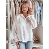 DStreet Koszula damska one size oversize SATINIA biała
