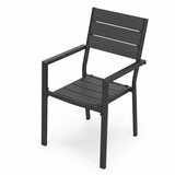 Multi Garden Set od 2 vrtne stolice za terasu ili balkon, HDPE i čelik, sive | shoptok.hr