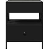  Stolić za kavu s beskonačnim LED svjetlima crni 40 x 40 x 51 cm | shoptok.hr