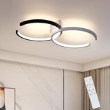 Nettlife LED stropna svetilka 37W, 54x32x8,5cm, moderna zatemnljiva z daljinskim upravljalnikom, kovinska svetilka za jedilnico, pisarno, (22110675) | Shoptok.si
