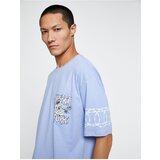 Koton Basic Oversize T-Shirt Crew Neck Printed Short Sleeve | Shoptok.si