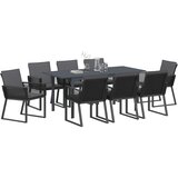  Vrtni set za objed 9 pcs Antracit poliratan | shoptok.hr