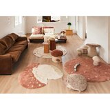 Lorena Canals Opečnato oranžna pralna/ročno tkana bombažna otroška preproga ø140 cm Round Dot Chestnut – | Shoptok.si