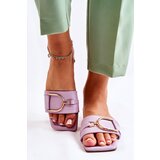 Boto Women's Classic Leather Slippers With Decoration Violet Shilla | ePonuda.com