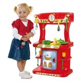 Dohany Toys Dohany Dečija Kuhinja sa Priborom 76 cm – Radost za Mališane u crvenoj boji