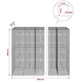  Gabion s žicom debljine 5 mm i mrežom 5x5 cm 850x30x200 cm - 30 cm 200 cm 850 cm | shoptok.hr