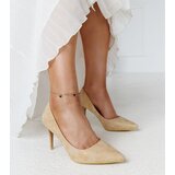 Gemre Gold Metallic Heels with Leather Insole Soissons | Shoptok.si