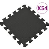 vidaXL Talne podloge 54 kosov 4,86㎡ EVA pena črne barve Cene