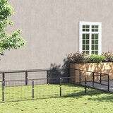  Kavez za pse crni 15 m² čelični | shoptok.hr