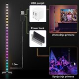 MIT.EL Podna lampa M69-B RGB+IC crna 10W LED sa daljinskim 20 tastera i adapterom 5V 2A