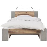 Premium Living Postelja Baghira, Rjava, Temno Siva, 140x200 | Shoptok.si