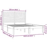  Okvir za krevet od masivne borovine bijeli 120 x 200 cm | shoptok.hr