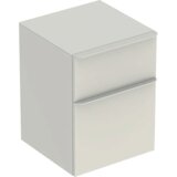 Geberit nizka omarica z dvema predaloma Smyle Square, bela | Shoptok.si
