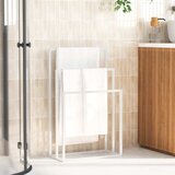  Samostojeći stalak za ručnike bijeli 48 x 24 x 79 cm željezni | shoptok.hr