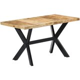  Blagovaonski stol od masivnog grubog drva manga 140x70x75 cm | shoptok.hr