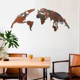 Wallity Zidna dekoracija World Map, 150 cmx59 cm, Šarena Cene