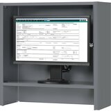 RAU Ohišje za zaslon z vgrajenim aktivnim ventilatorjem, VxŠxG 710 x 720 x 300 mm, antracitno kovinske barve | Shoptok.si