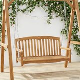  Ljuljačka Prirodna 114 x 60 x 60,5 cm Čvrsto teak drvo | shoptok.hr