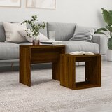 The Living Store Komplet mizic 2-delni rjavi hrast inženirski les - Komplet Klubskih Mizic, (21661911) | Shoptok.si