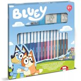 Multiprint Bluey 18-dijelni set pečata s flomasterima - Cijene