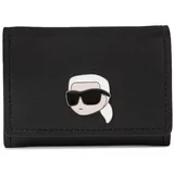 Karl Lagerfeld Majhna ženska denarnica 240W3235 Črna