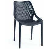 Rojaplast Crna plastična vrtna stolica Bilros -