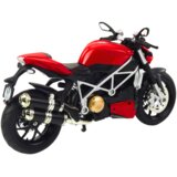  Metalni motor za igru sa zvučnim i svjetlosnim efektima 1:12 - crno/crveni | shoptok.hr