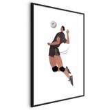  Plakat - Volleyball Player on a Light Background - Illustration 29.7x42 Crni okvir | shoptok.hr