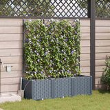  Vrtna saksija 3 pcs Svijetlo siva 120 x 40 x 142 cm Plastika | Eponuda.ba