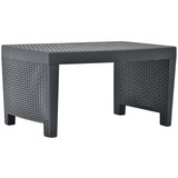  Sedežna garnitura 3-delna plastika antracitna | Shoptok.si