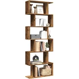 pregrada / regal za knjige 6 razina 70x24x193 cm drveni