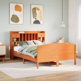 vidaXL Krevet s regalom za knjige bez madraca 140x200 cm od borovine | shoptok.hr