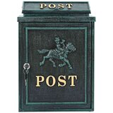  Stenska Poštna Škatla Zelena 29 x 13 x 41 cm Lit aluminij, (5000133024) | Shoptok.si