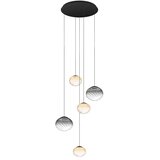 Eglo 390482 - led prigušiva luster na sajli pantoja 5xLED/5,8W/230V bež/zadimljena +daljinski upravljač | Eponuda.com