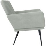  Klupa svjetlosiva 108 x 79 x 79 cm baršunasta | shoptok.hr