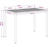  Stol za bar u vrtu Bijela 147 x 88,5 x 105 cm | shoptok.hr