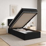  od pjene s madracem i LED-om Crna 90 x 200 cm Baršun | shoptok.hr