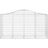  Lučne gabionske košare 18kom 200x50x100/120cm pocinčano željezo | Eponuda.com