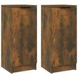 vidaXL Komoda 2 kosa dimljeni hrast 30x30x70 cm konstruiran les, (20654813) Cene